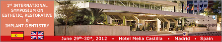 Logo 1st International Symposium on Esthetic, Restorative & Implant Dentistry, Madrid 2012