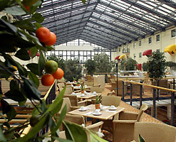 Atrium of the Estrel Hotel Berlin