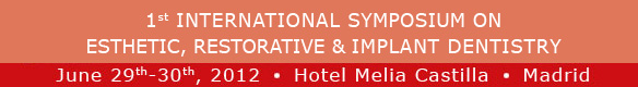 Logo 1st International Symposium on Esthetic, Restorative & Implant Dentistry